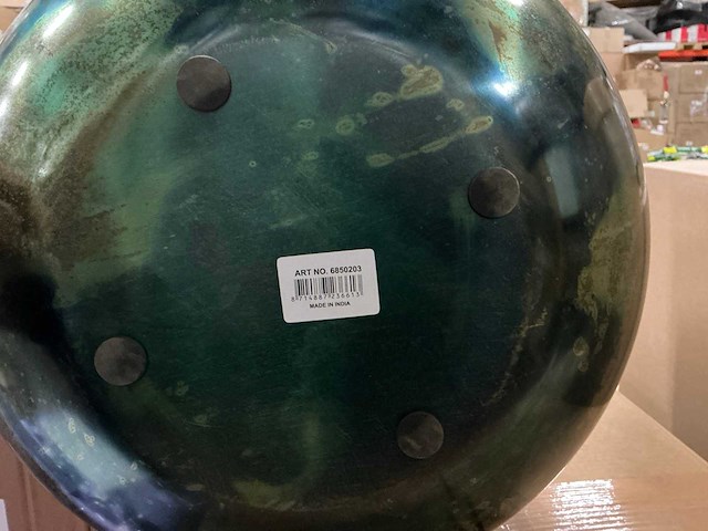 Partij vintage green planter extra large h45cm (6x) - afbeelding 3 van  5