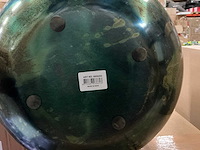 Partij vintage green planter extra large h45cm (6x) - afbeelding 3 van  5