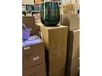 Partij vintage green planter extra large h45cm (6x) - afbeelding 4 van  5