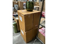 Partij vintage green planter large h30xø27cm (16x) - afbeelding 4 van  5