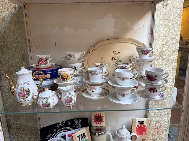 Partij vintage servies, glaswerk - afbeelding 7 van  12