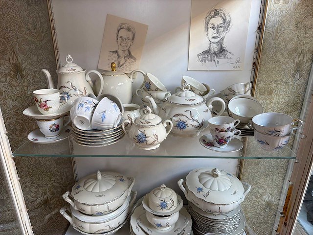 Partij vintage servies, glaswerk - afbeelding 9 van  12