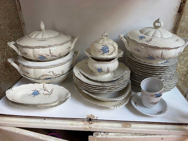 Partij vintage servies, glaswerk - afbeelding 10 van  12