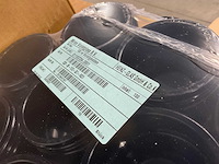 Partij violet glazen potjes met schroefdeksel en glazen pipetjes - afbeelding 3 van  9