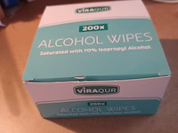 Partij viraqur alcohol doekjes/wipes 200 pcs per doosje aantal 10 doosjes. - afbeelding 7 van  7