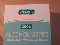Partij viraqur alcohol doekjes/wipes 200 pcs per doosje aantal 20 doosjes. - afbeelding 2 van  7