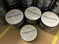 Partij viteko pvc electrical insulation tape 0.2mm x 19mm x 20m black (1810x) - afbeelding 2 van  4