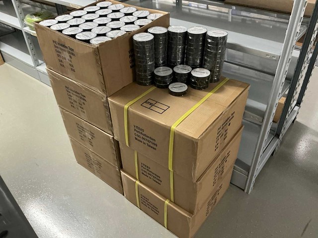 Partij viteko pvc electrical insulation tape 0.2mm x 19mm x 20m black (1810x) - afbeelding 3 van  4