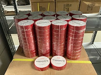 Partij viteko pvc electrical insulation tape 0.2mm x 19mm x 20m red (640x) - afbeelding 1 van  3