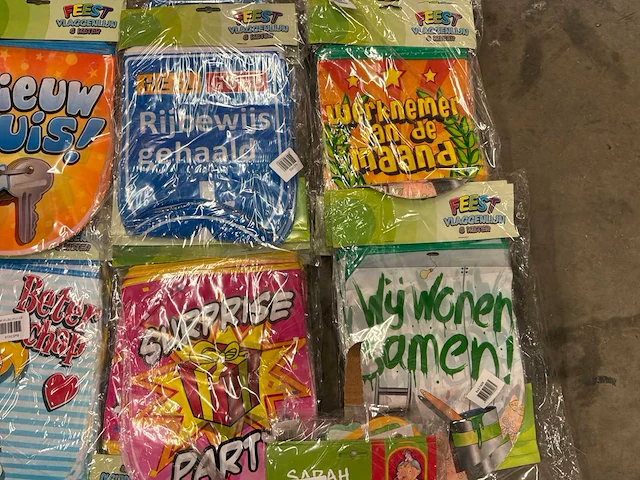 Partij vlaggen (100x) - afbeelding 7 van  7