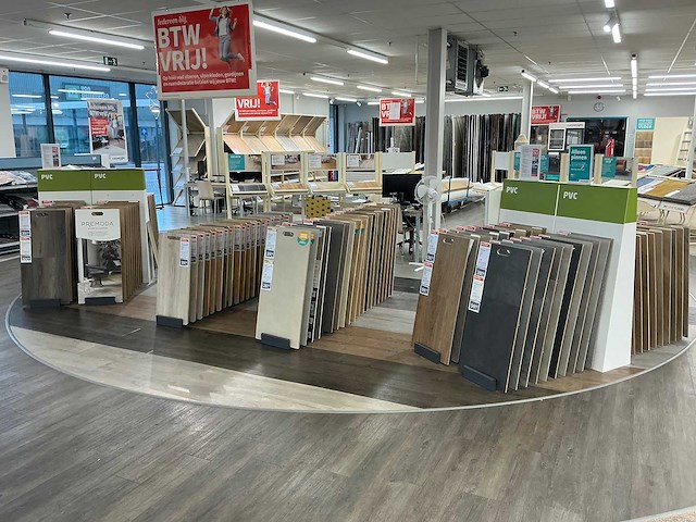 Partij vloer samples met houder - afbeelding 1 van  12