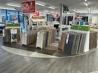 Partij vloer samples met houder