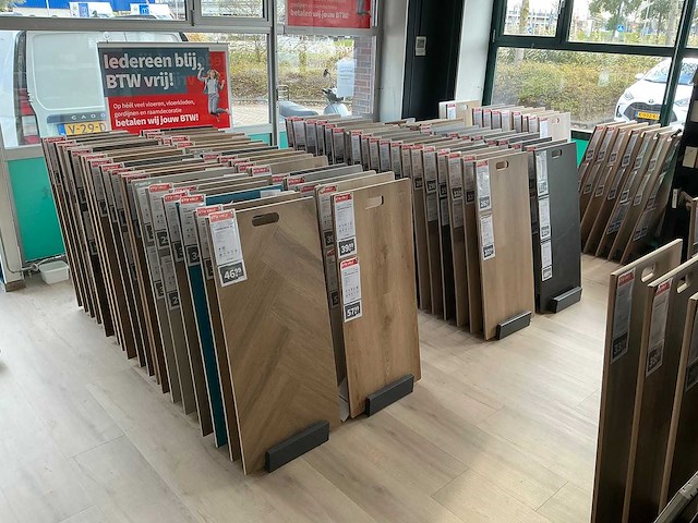 Partij vloer samples met houder - afbeelding 2 van  4