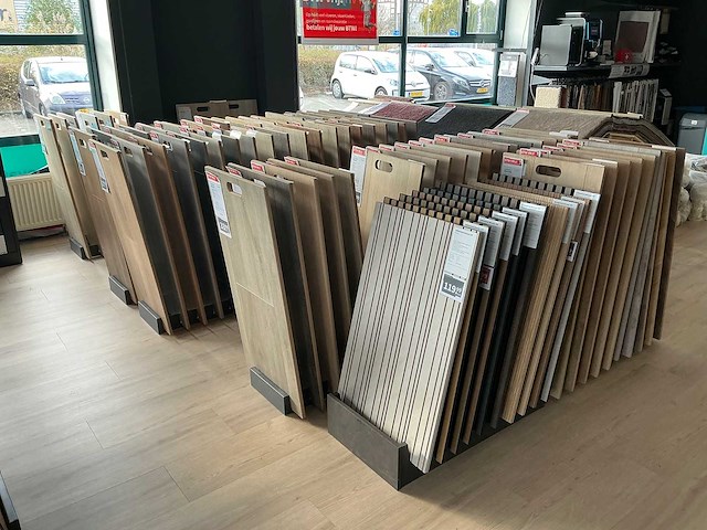 Partij vloer samples met houder - afbeelding 4 van  4