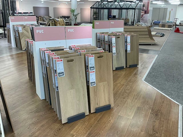 Partij vloer samples met houder - afbeelding 1 van  7