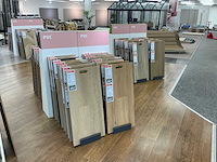 Partij vloer samples met houder