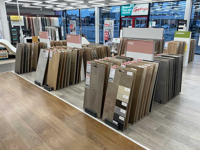 Partij vloer samples met houder - afbeelding 1 van  10