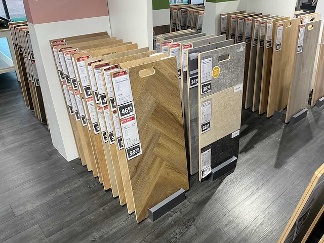 Partij vloer samples met houder - afbeelding 3 van  13