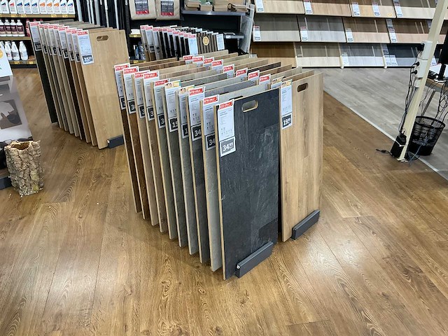 Partij vloer samples met houder - afbeelding 2 van  6