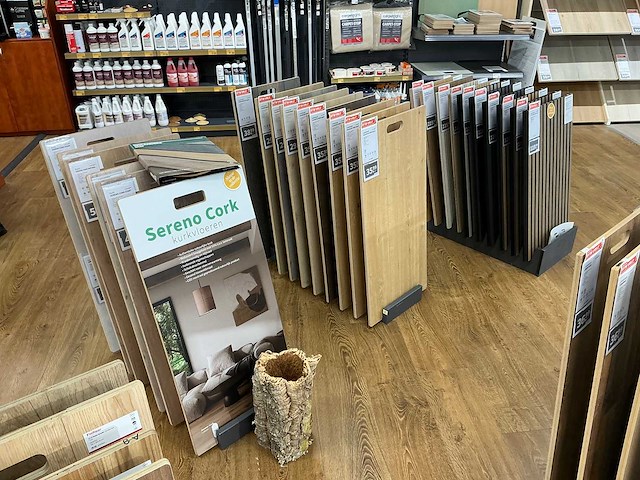 Partij vloer samples met houder - afbeelding 3 van  6