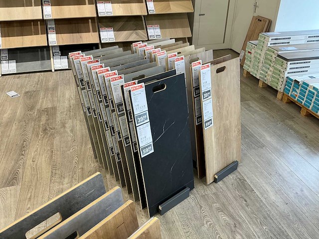 Partij vloer samples met houder - afbeelding 5 van  6