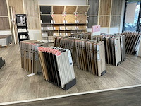 Partij vloer samples met houder