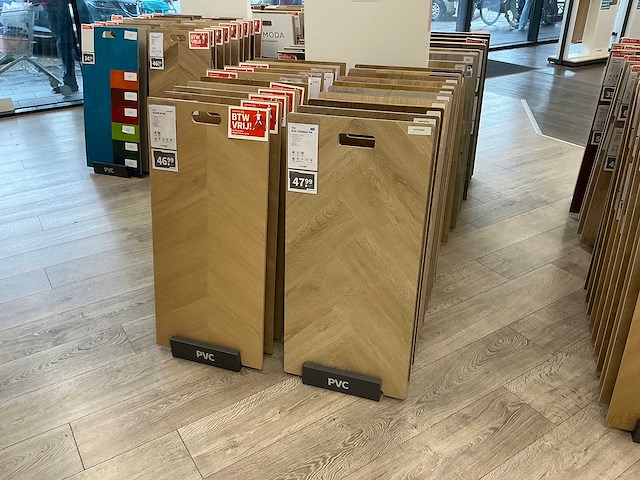 Partij vloer samples met houder - afbeelding 3 van  7