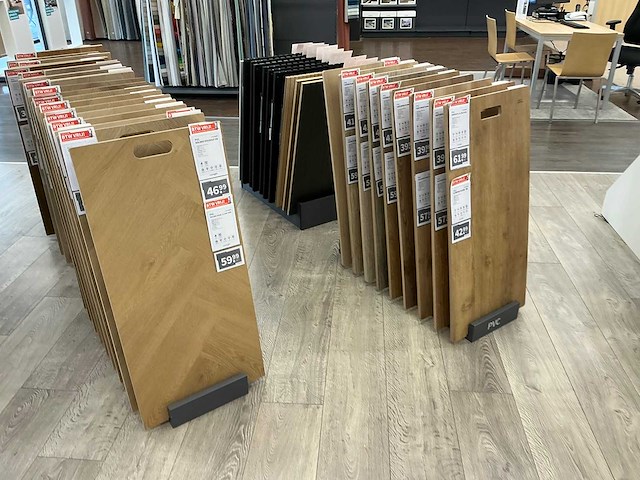 Partij vloer samples met houder - afbeelding 4 van  7