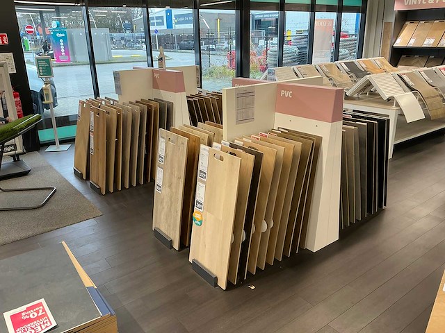 Partij vloer samples met houders pvc/laminaat/parket - afbeelding 3 van  10