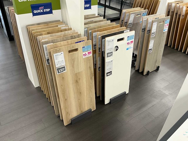 Partij vloer samples met houders pvc/laminaat/parket - afbeelding 6 van  10