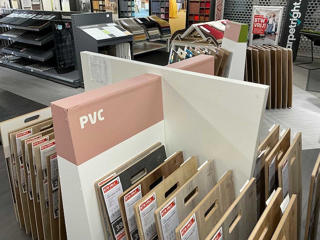 Partij vloer samples met houders pvc/laminaat/parket - afbeelding 2 van  11