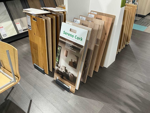 Partij vloer samples met houders pvc/laminaat/parket - afbeelding 5 van  11