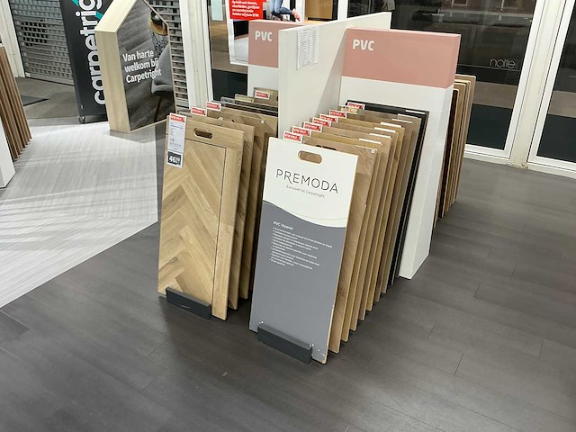 Partij vloer samples met houders pvc/laminaat/parket - afbeelding 9 van  11