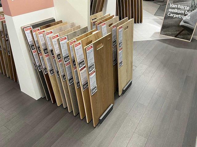 Partij vloer samples met houders pvc/laminaat/parket - afbeelding 11 van  11