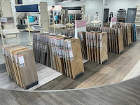 Partij vloer samples met houders