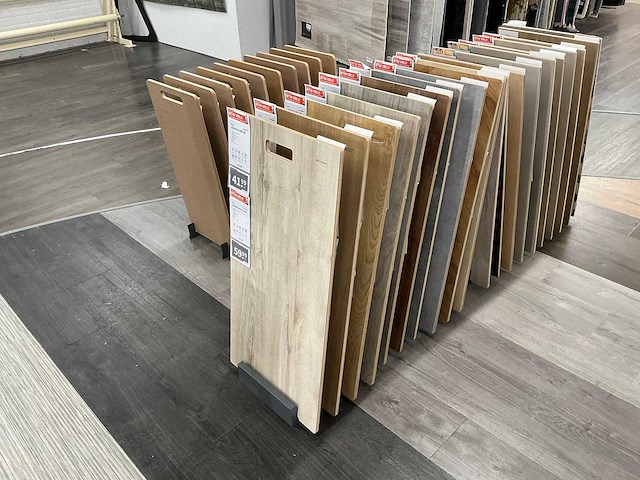 Partij vloer samples met houders - afbeelding 5 van  7