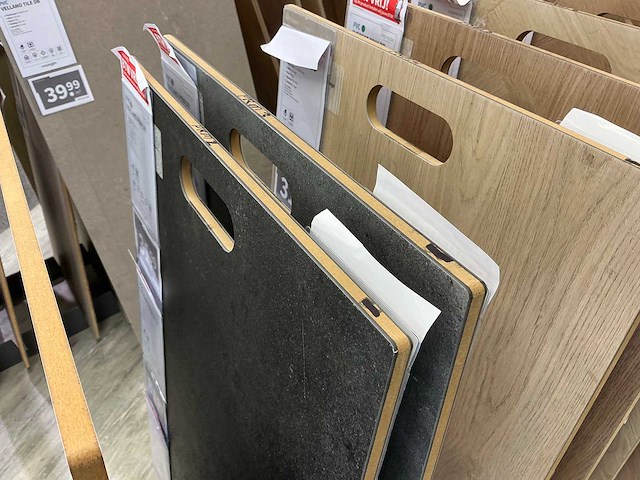 Partij vloer samples met houders - afbeelding 6 van  6