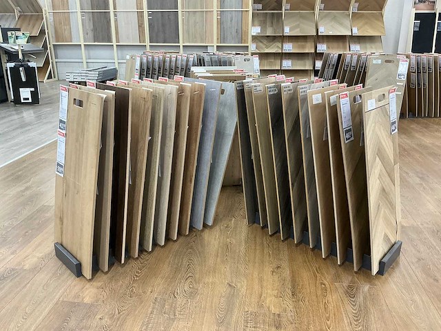 Partij vloer samples met houders - afbeelding 1 van  7