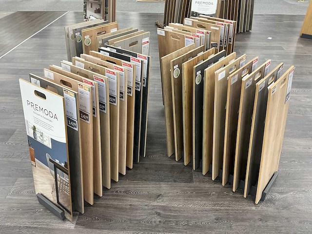Partij vloer samples met houders - afbeelding 5 van  7