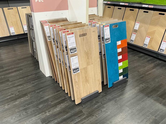 Partij vloer samples met houders - afbeelding 5 van  15