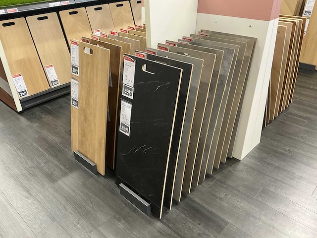 Partij vloer samples met houders - afbeelding 13 van  15