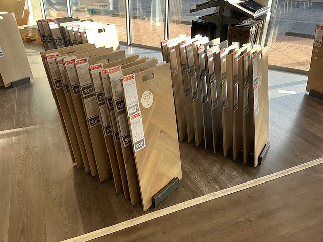 Partij vloer samples met houders - afbeelding 11 van  12