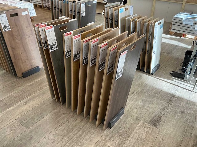 Partij vloer samples met houders - afbeelding 7 van  12