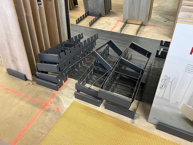 Partij vloer samples met houders - afbeelding 5 van  6