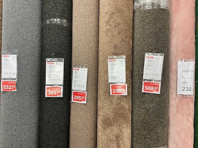 Partij vloerbedekking rollen - afbeelding 4 van  5