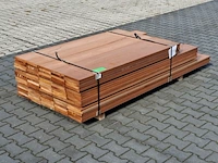 Partij vlonder/gevel planken, tropisch hardhout | 21x185 mm