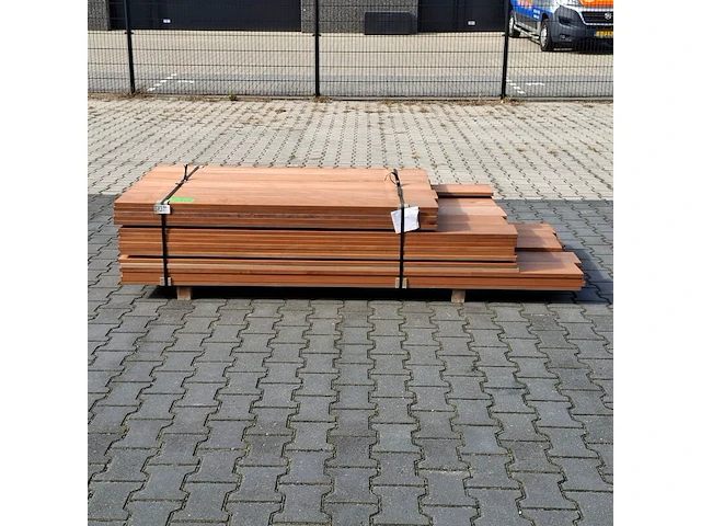 Partij vlonder/gevel planken, tropisch hardhout | 21x185 mm - afbeelding 2 van  6