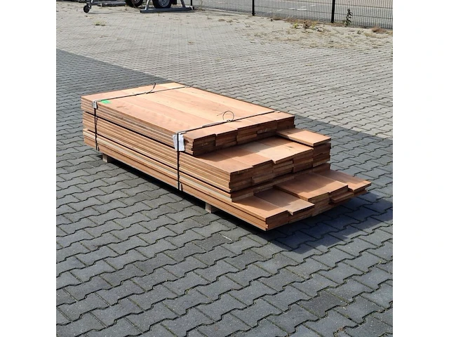 Partij vlonder/gevel planken, tropisch hardhout | 21x185 mm - afbeelding 3 van  6