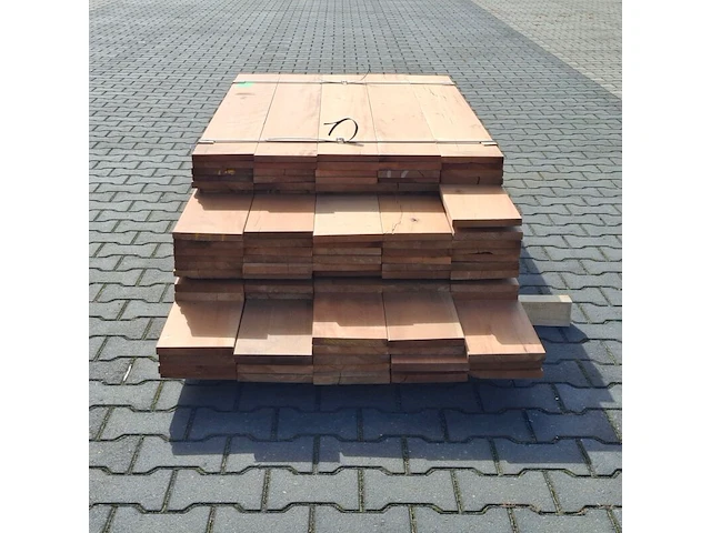 Partij vlonder/gevel planken, tropisch hardhout | 21x185 mm - afbeelding 4 van  6