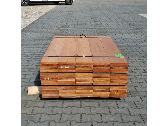 Partij vlonder/gevel planken, tropisch hardhout | 21x185 mm - afbeelding 5 van  6